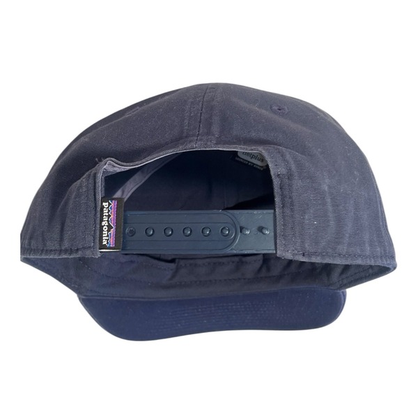 Patagonia Funfarer Snapback Hat Surf Wear fishing Navy NetPlus Recycled Cap - Picture 2 of 7